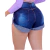 Short Jeans Feminino 4 Botões com Lavagem Escura - Portal Compras e serviços_CEV