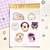 Cartela de Adesivos | Silly Dogs | A6 | Laminação Holográfica - comprar online