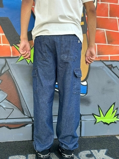 CALÇA CARGO JEANS ESCURA - comprar online