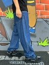 CALÇA BALÃO JEANS ESCURA