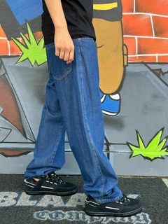 CALÇA BALÃO JEANS ESCURA