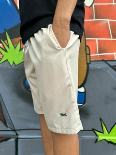 SHORTS TACTEL LACOSTE BEGE - comprar online