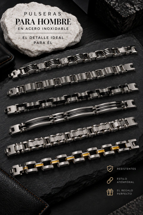 PULSERAS ACERO INOXIDABLE