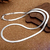 Imagen de Collar hoja fina de 4MM, para hombre y mujer - plata 925.