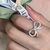 Anillos coquette moda geométrica- plata 925 - KimüN