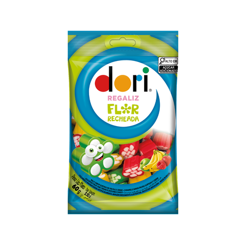 Regaliz Flor Recheada DORI 60g