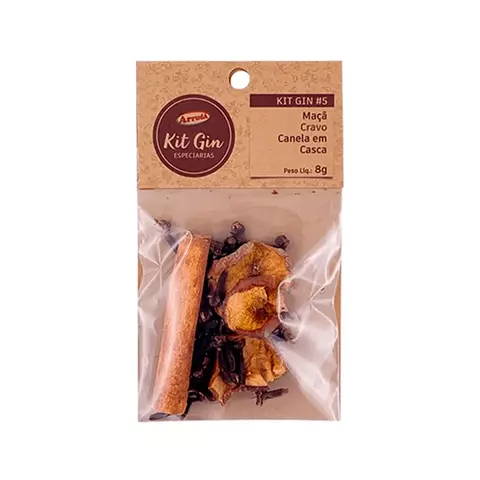 Kit Gin #5 (Maçã, Cravo e Canela em Casca) Arruda 8g