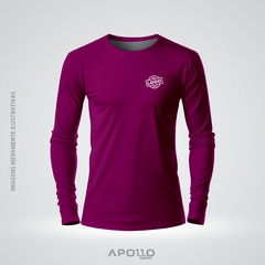 KIT 6 CAMISETAS MANGA LONGA VINHO - BS 02