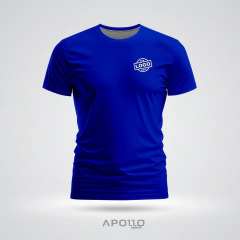 KIT 6 CAMISETAS MANGA CURTA AZUL BASIC - MOD BS 01