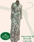 Vestido longo floral verde M Longa Tule - comprar online
