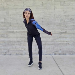 Buzo medio cierre con mangas estampadas - WELTER GYM WEAR SHOP