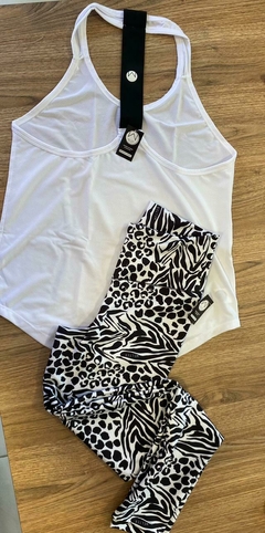 Legging Animal Print Black and White - WELTER GYM WEAR SHOP