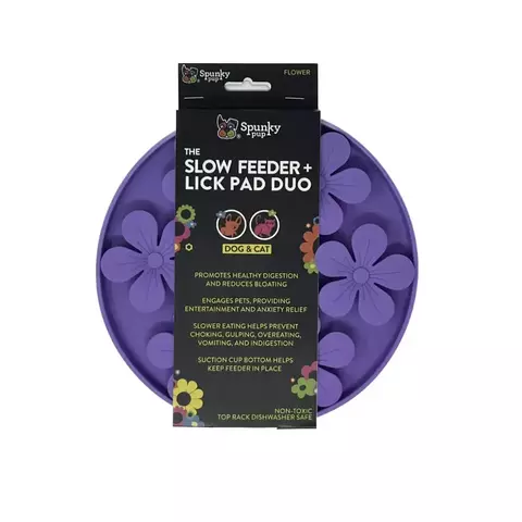 SLOW FEEDER & LICK PAD CON VENTOSAS