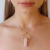 Colar Difusor 40cm Pedras Naturais Ouro - comprar online