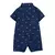 Romper Infantil Macacão de Verão Carter's Social Manga Curta Azul - loja online