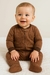 Macacão Carter's de Zíper em Malha com Pé - Bebê Menino Urso Marrom - comprar online