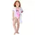 Maiô e Saída de Praia Atoalhada Infantil Feminina Flapdoodles Importado - Lean Import
