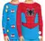 Kit de Pijamas MARVEl - Homem Aranha 4pçs Manga Longa e Calça - Lean Import