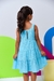 Vestido bordado azul - comprar online