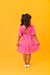 Vestido bordado rosa - comprar online