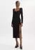 Vestido Super Midi com Fenda