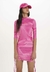vestido Justo com Tuneis nas Laterais e Gola Alta