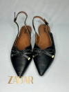Chanel Zadar Bico Fino - Preta/com laço