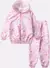 Conjunto Inf Fem Corta Vento C/Capuz Unicórnios Rosa Bebê ref. 411
