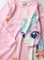 Vestido Infantil Manga Longa Unicórnio Rosa ref. 425 na internet