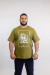 Camiseta Masculina Plus Size Estampada Verde 014 - comprar online