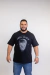 Camiseta Masculina Plus Size Estampada Preta 017 - comprar online