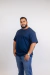 Camiseta Plus Size Masculina Básica Azul - loja online