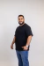 Camiseta Plus Size Masculina Básica Preta - loja online