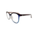 Armação para oculos estilo gatinha  nas cores azul e vermelhor nas hartes