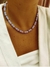 Collar FIMO ancho lila