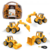 Conjunto de Caminhões Maquinários com Ferramenta | 05 Peças - Loja Express Toys - Brinquedos de alta qualidade