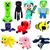 Pelúcias dos personagens do Minecraft na internet