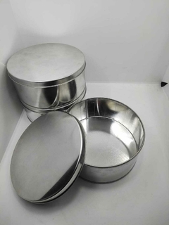 Lata central 16,5 cm diam, 7cm alto x 30 unidades - comprar online