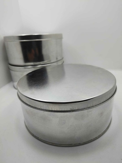 Lata central 16,5 cm diam, 7cm alto x 5 unidades - Personal Insumos