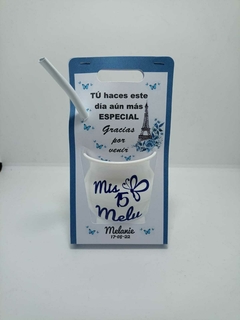 Mates personalizados con presentacion x 10 unid. - tienda online