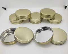 Latas pastilleras 7,5cm doradas x 50 unid. - comprar online