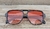 LENTES DE SOL AVIADOR CUADRADOS ROJOS - comprar online