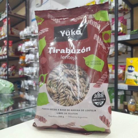 Yuka Fideos Tirabuzon Lenteja sin Tacc 250g - comprar online