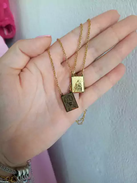ESCAPULÁRIO NOSSA SENHORA DO CARMO E SAGRADO CORAÇÃO DE JESUS