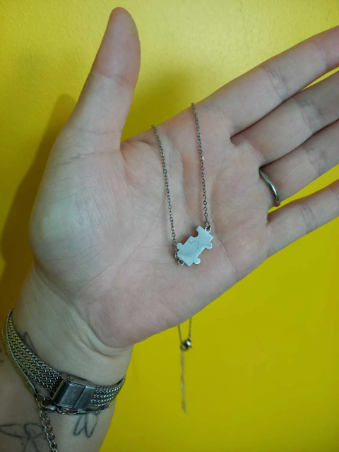 COLAR SÍMBOLO DO AUTISMO EM AÇO INOXIDÁVEL - (cópia) - comprar online