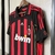 Camisa Retrô Milan 2006/2007 Uniforme Home Versão Torcedor Masculino - Vermelho e Preto - Manto Loucura