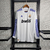 Camisa Retrô Real Madrid 2010/2011 Home - Versão Torcedor Manga Longa - Branco e Azul