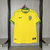 Camisa Retrô Brasil 1998 Uniforme Home Versão Torcedor Masculino - Amarelo e verde