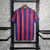 Camisa Retrô Barcelona 2009/2010 Uniforme Home Versão Torcedor Masculino - Grená e azul - Manto Loucura