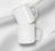 Taza de polímero blanca